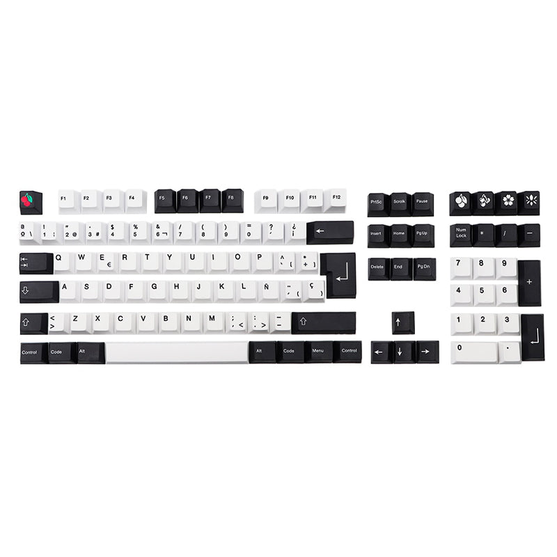 Black and White Keycaps Keycaps Vibe