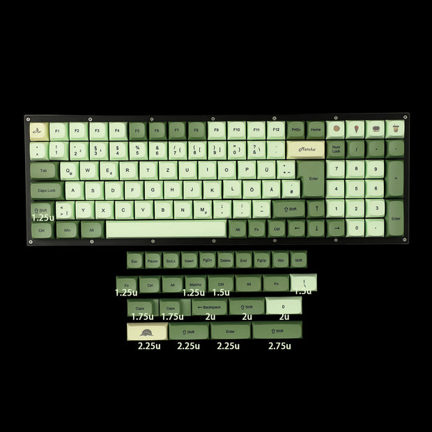 Custom Keycaps DE Layout | Keycaps Vibe